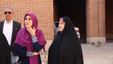 بازدید «نادره رضایی» از هنرستان هنرهای زیبای خرم‌آباد